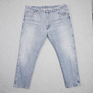 Wrangler Authentics Mens Jeans 42x30 Regular Fit Straight Leg Blue Denim